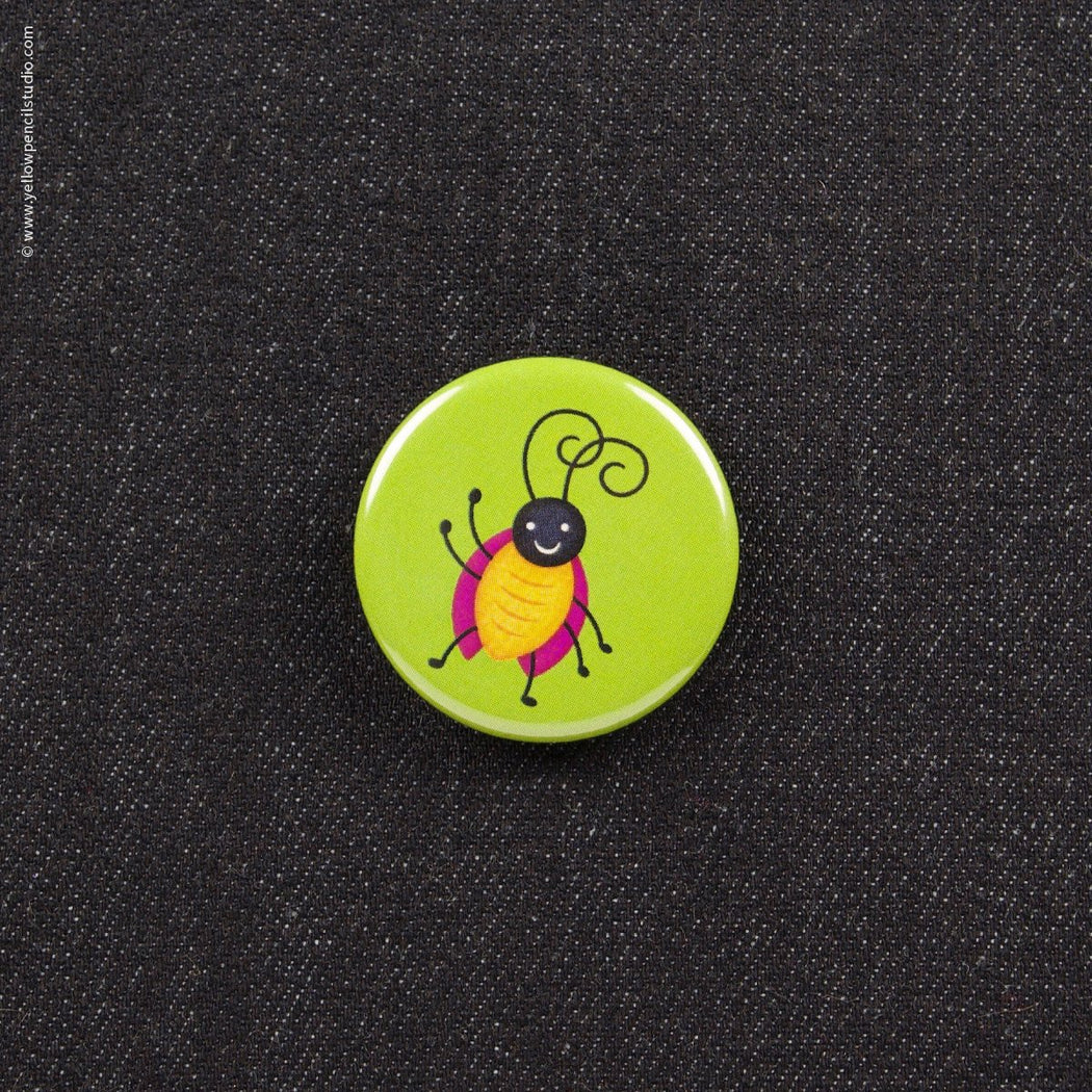 Friendly Bug Button - Yellow Pencil Studio