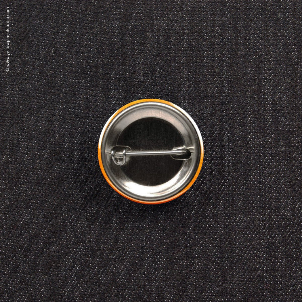 Rainbow Hedgehog Button - Yellow Pencil Studio