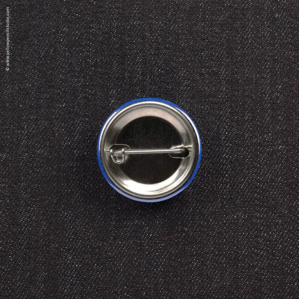 Punctuation Police Button - Yellow Pencil Studio