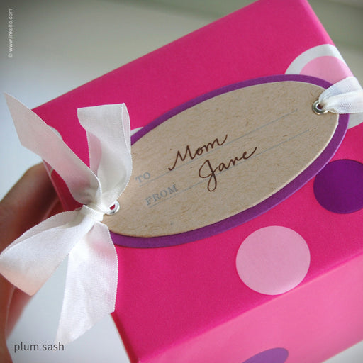 Gift Tag Sash (#213) Gift Tag - Inkello Letterpress