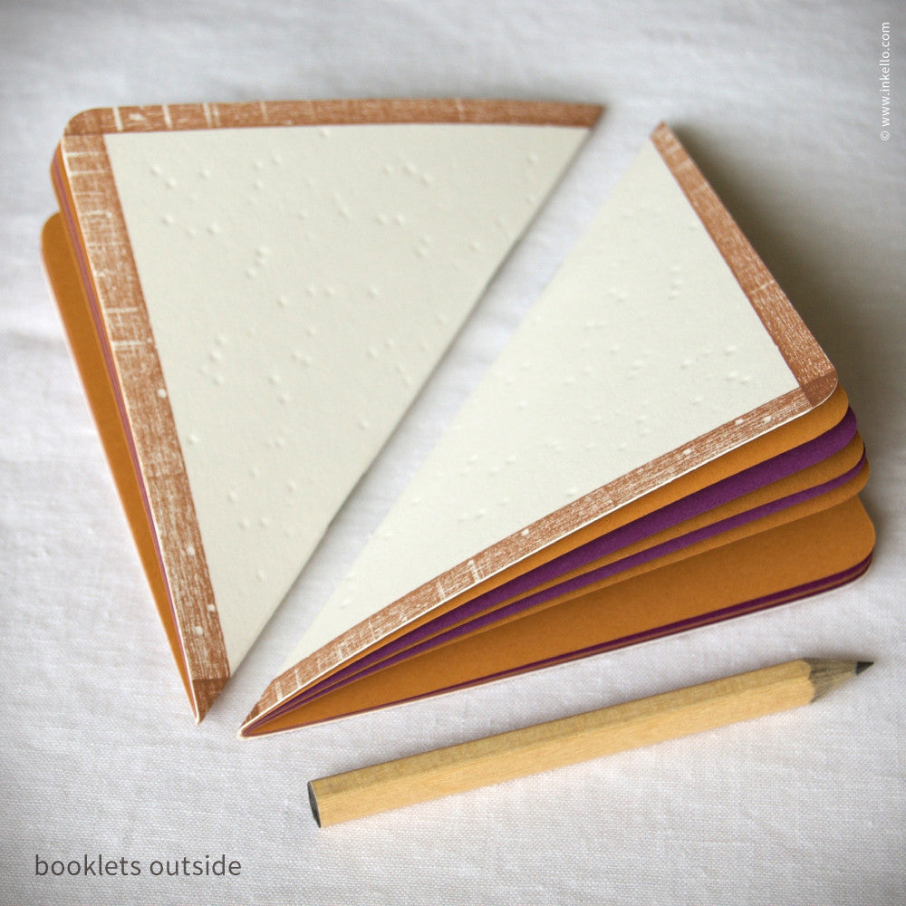 Peanut Butter & Jelly Sandwich Booklets (#284) Booklet - Inkello Letterpress