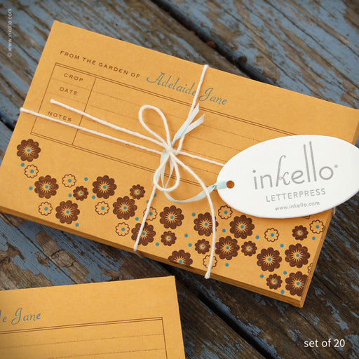 Flower Personalized Seed Envelopes (#288) Seed Envelopes - Inkello Letterpress