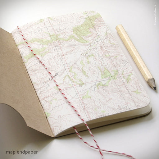 Personalized Map Booklet + Pencil (#299) Booklet - Inkello Letterpress