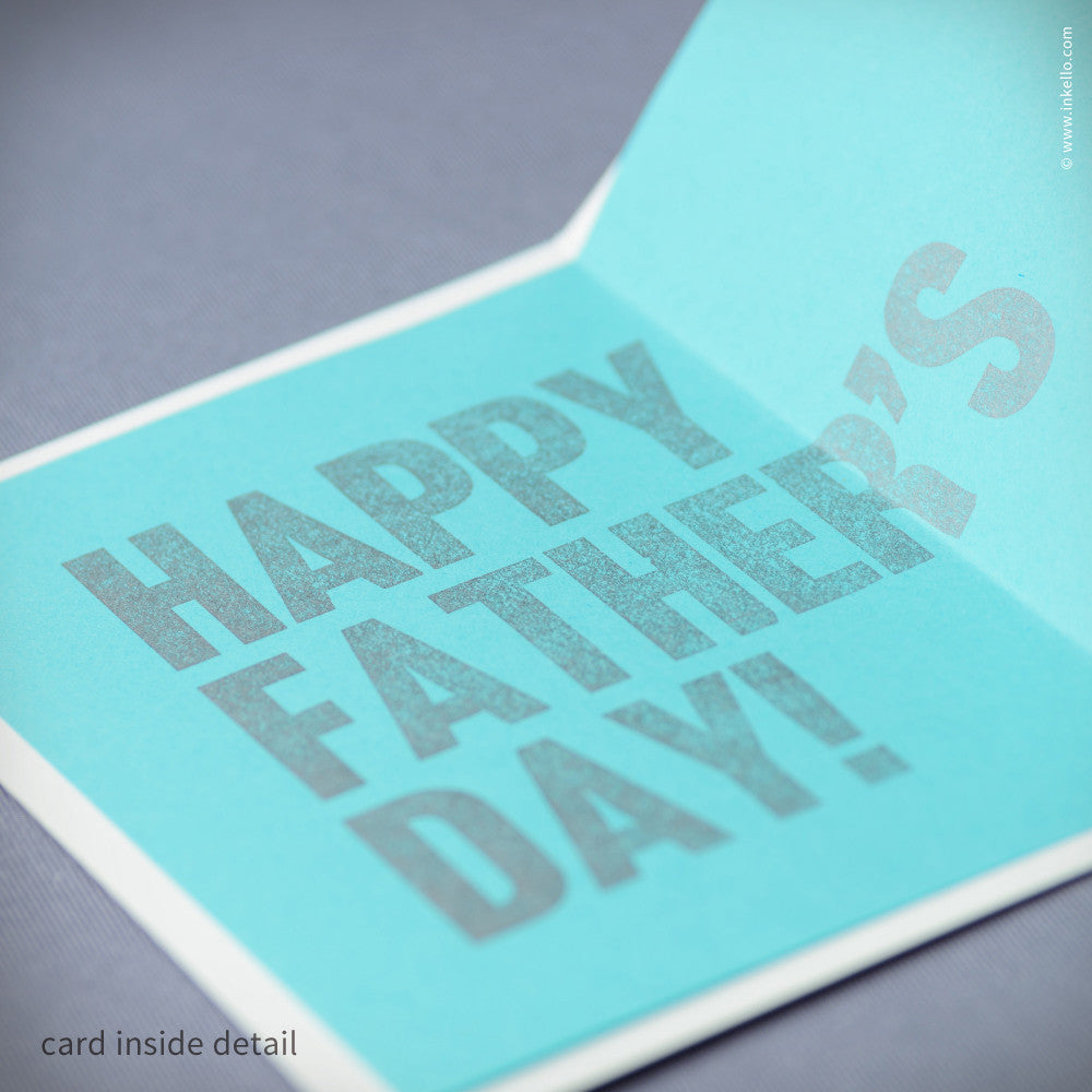 Bear Father's Day Card (#384)  - Inkello Letterpress