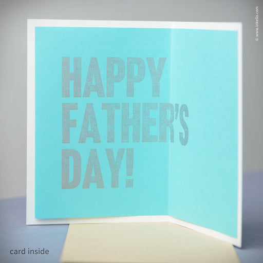 Bear Father's Day Card (#384)  - Inkello Letterpress