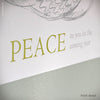 Dove "Peace" Hangable Greeting Card (#405) Greeting Card - Inkello Letterpress