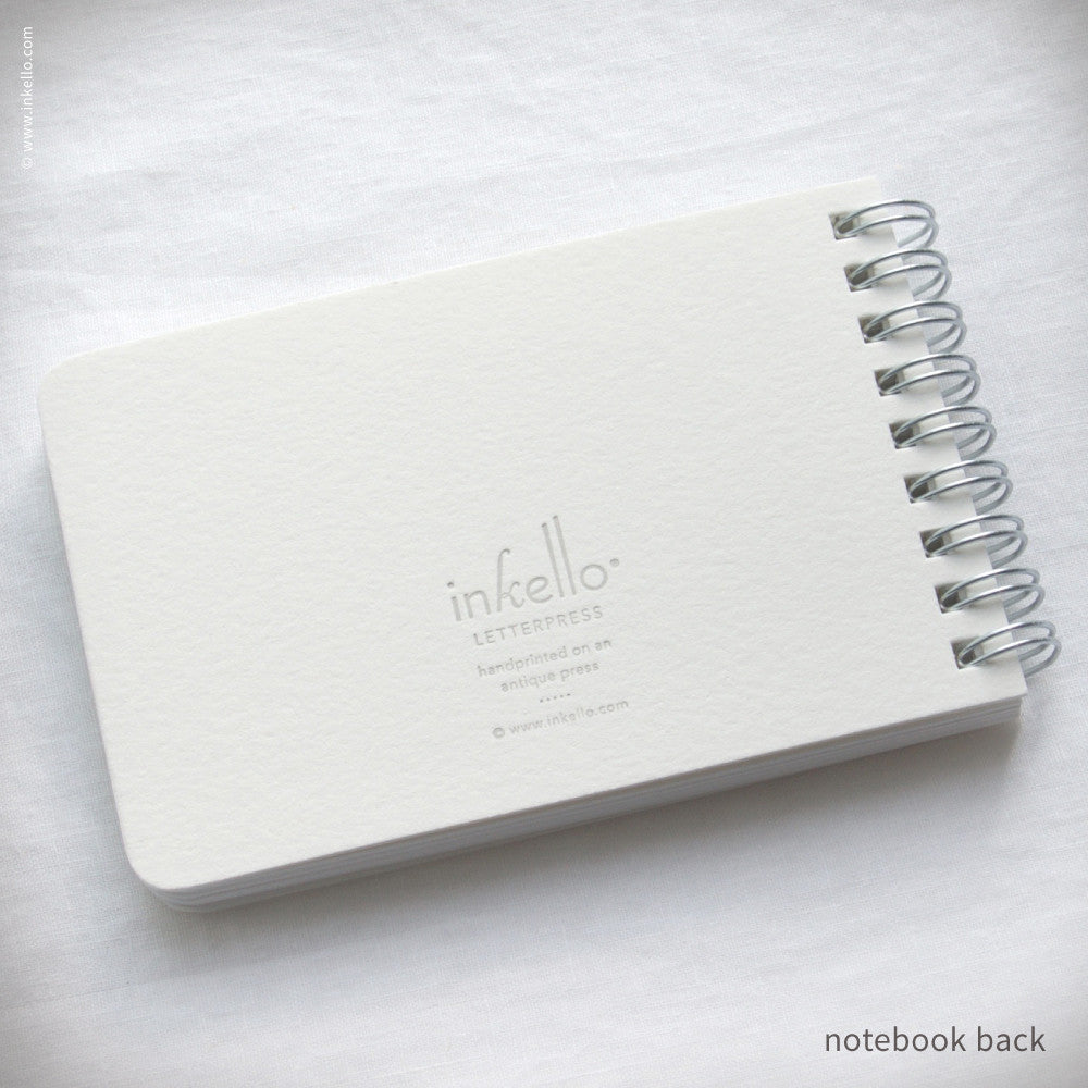 Heart Knitting Spiral Notebook (#410) Notebook - Inkello Letterpress