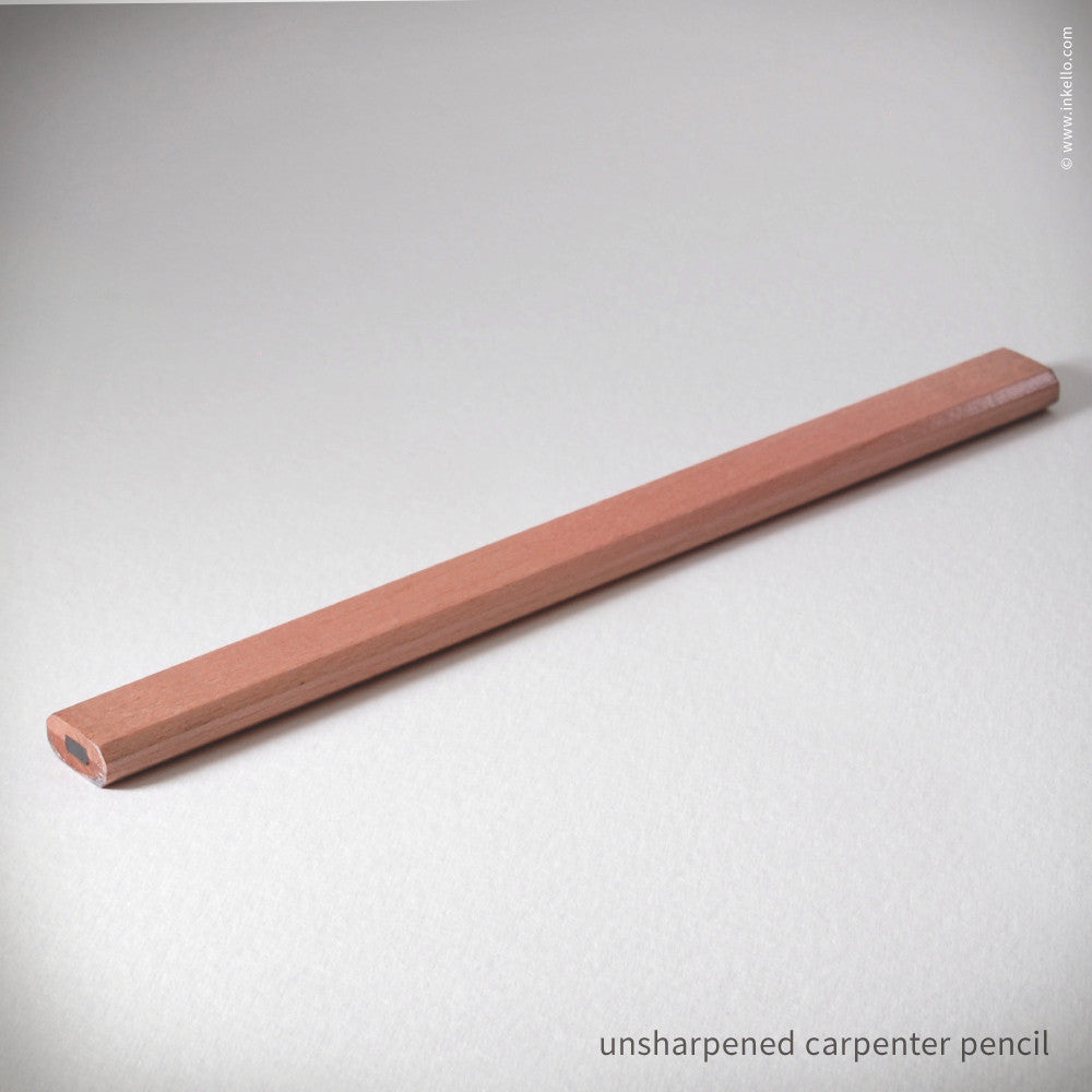 Carpenter Pencil + Sharpener (#458) Pencils and Accessories - Inkello Letterpress