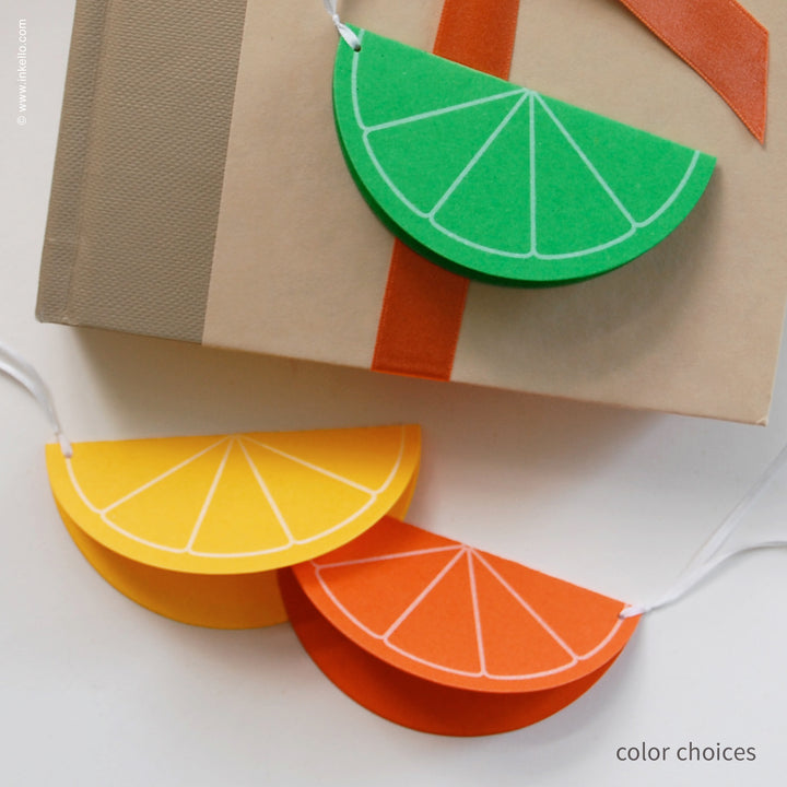 Citrus Slice Gift Tag (