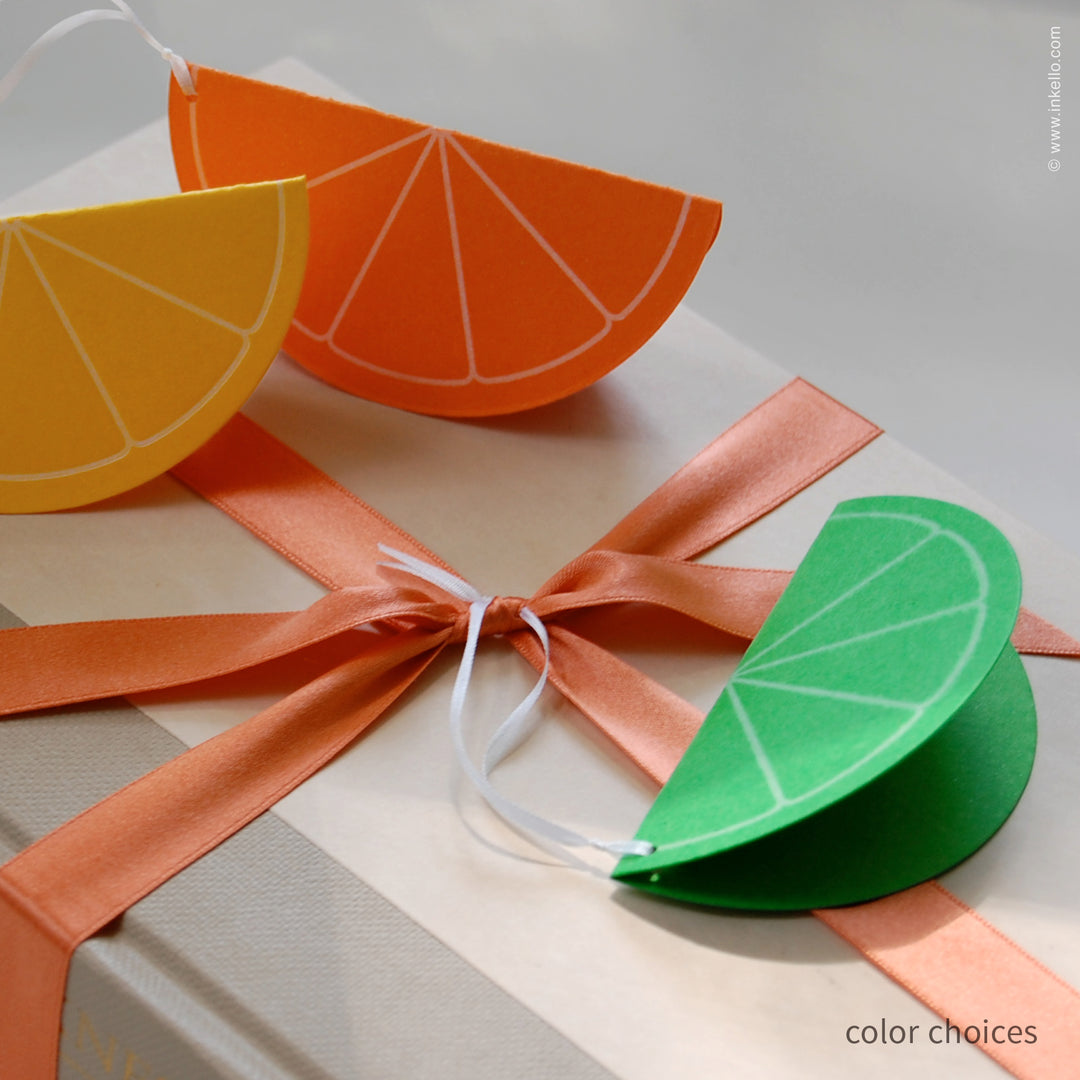 Citrus Slice Gift Tag (