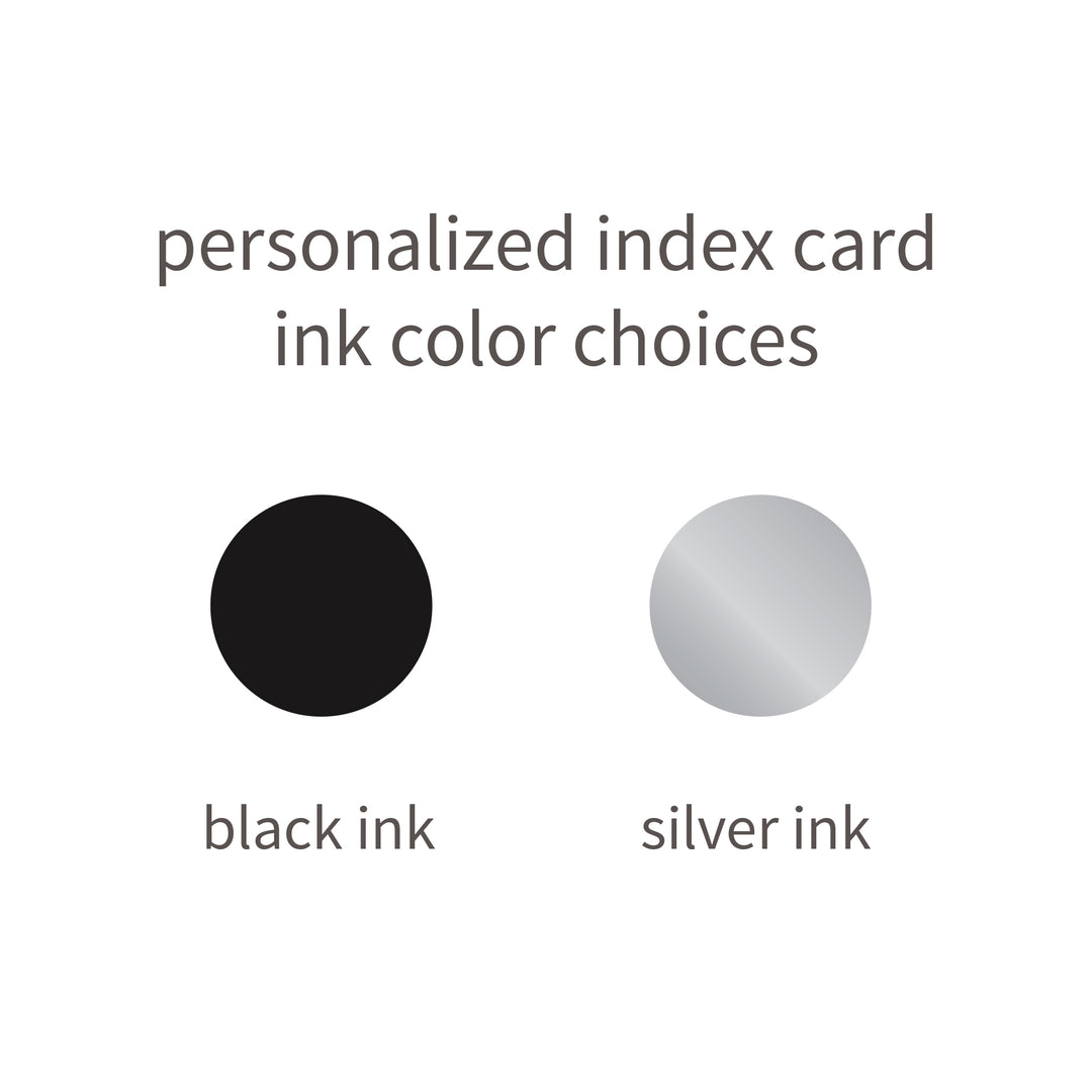 Deluxe Personalized Index Cards (