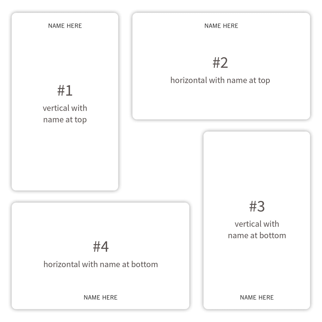 Personalized Index Cards (