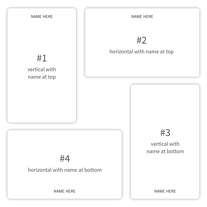 Personalized Index Cards (