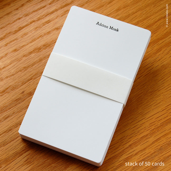 Personalized Index Cards (