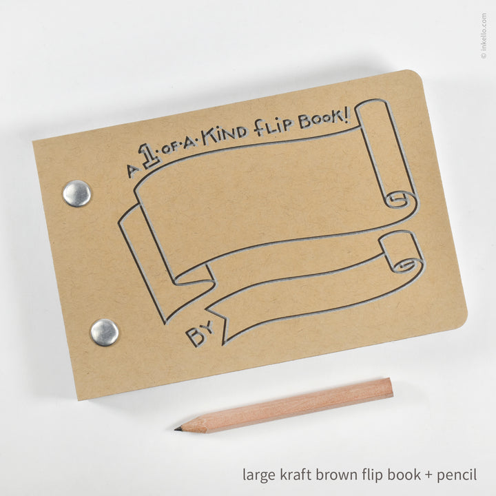 Draw-Your-Own Flip Book + Pencil (
