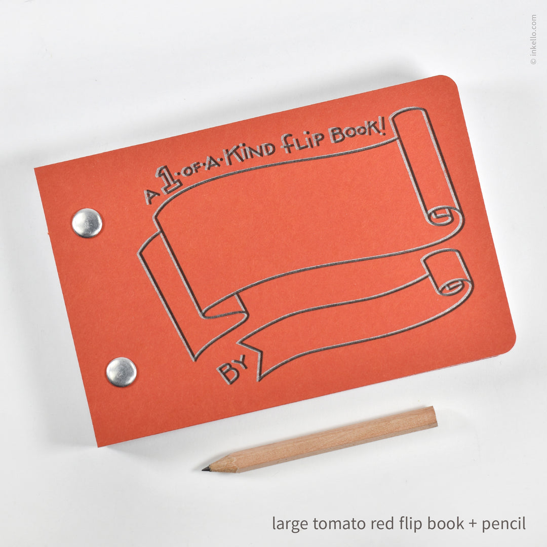Draw-Your-Own Flip Book + Pencil (