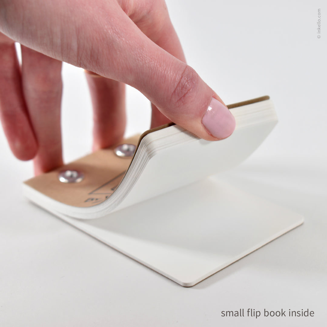 Draw-Your-Own Flip Book + Pencil (