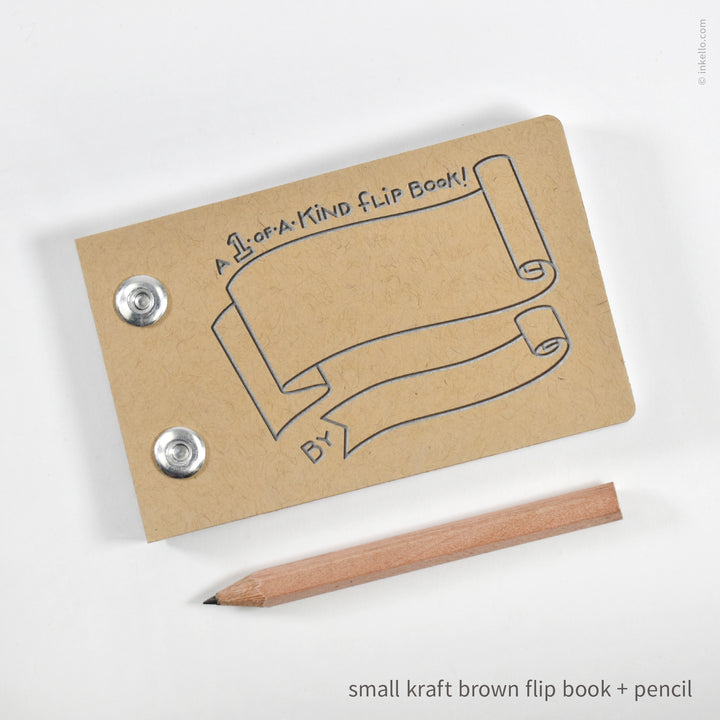 Draw-Your-Own Flip Book + Pencil (