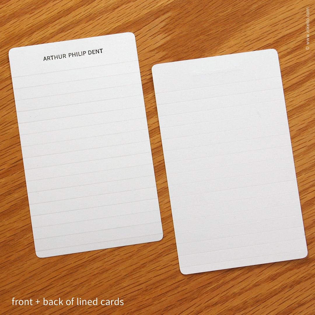 Deluxe Personalized Index Cards (