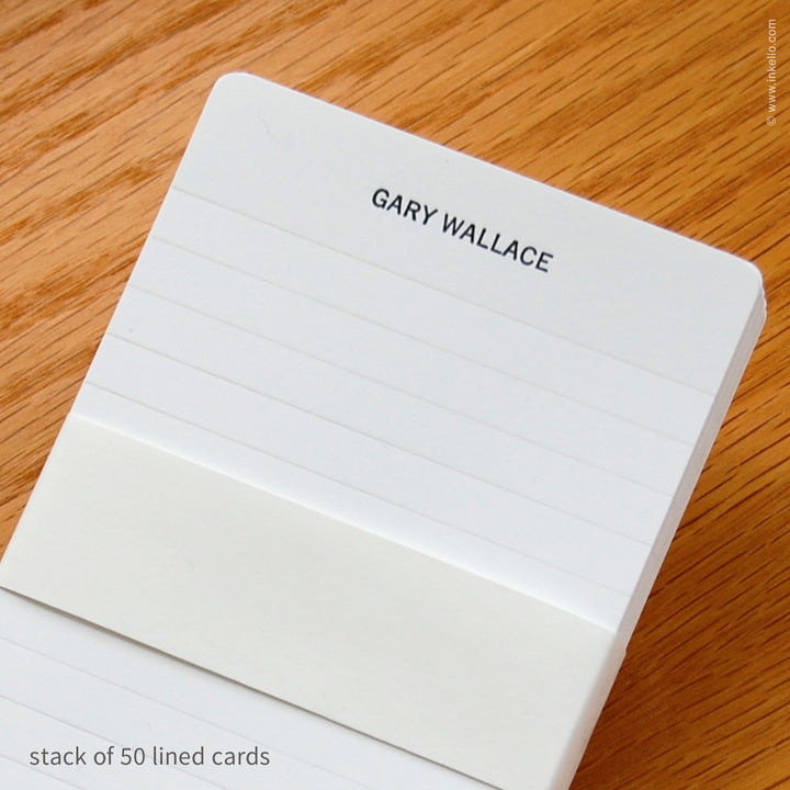 Deluxe Personalized Index Cards (