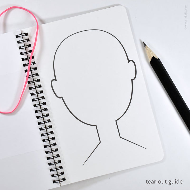 My Book of Faces Four-Panel Sketchbook (
