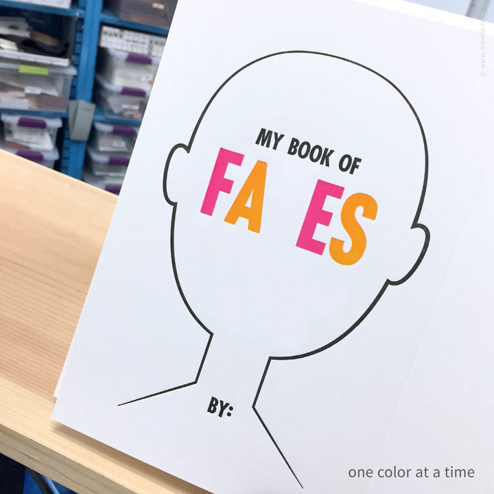 My Book of Faces Four-Panel Sketchbook (