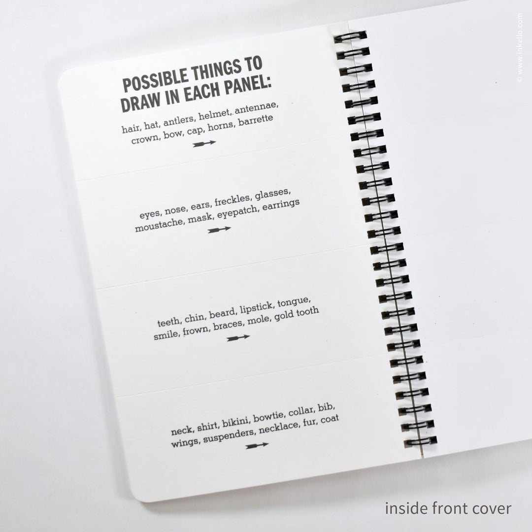 My Book of Faces Four-Panel Sketchbook (