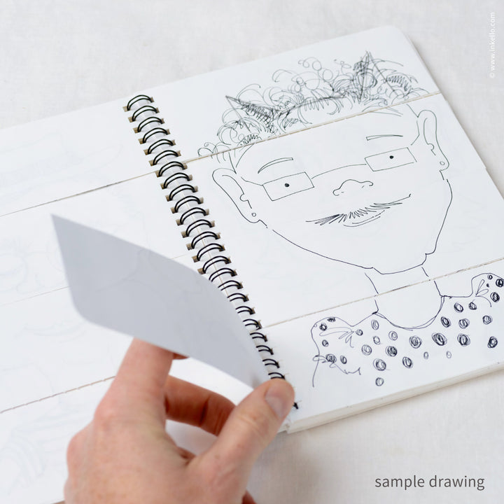 My Book of Faces Four-Panel Sketchbook (