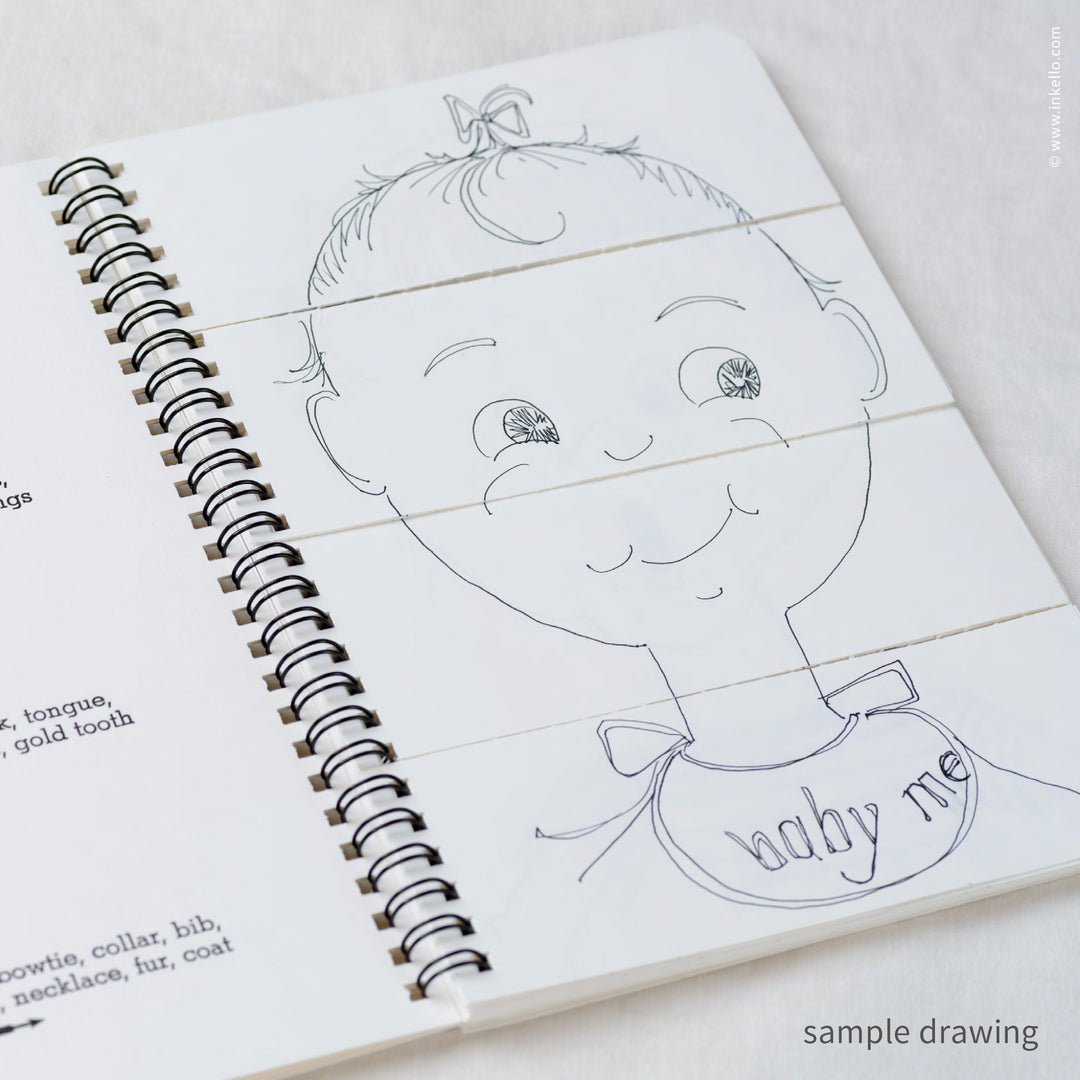 My Book of Faces Four-Panel Sketchbook (