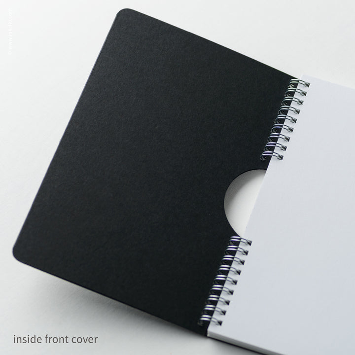 Monogram Spiral Notebook with Black Cover (
