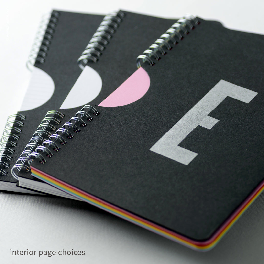Monogram Spiral Notebook with Black Cover (