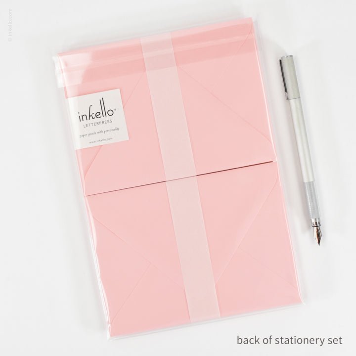 Stationery Set with Black Bow (