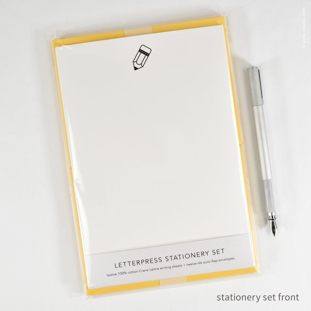 Stationery Set with Black Pencil (