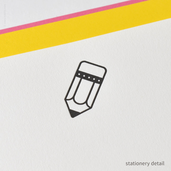 Stationery Set with Black Pencil (