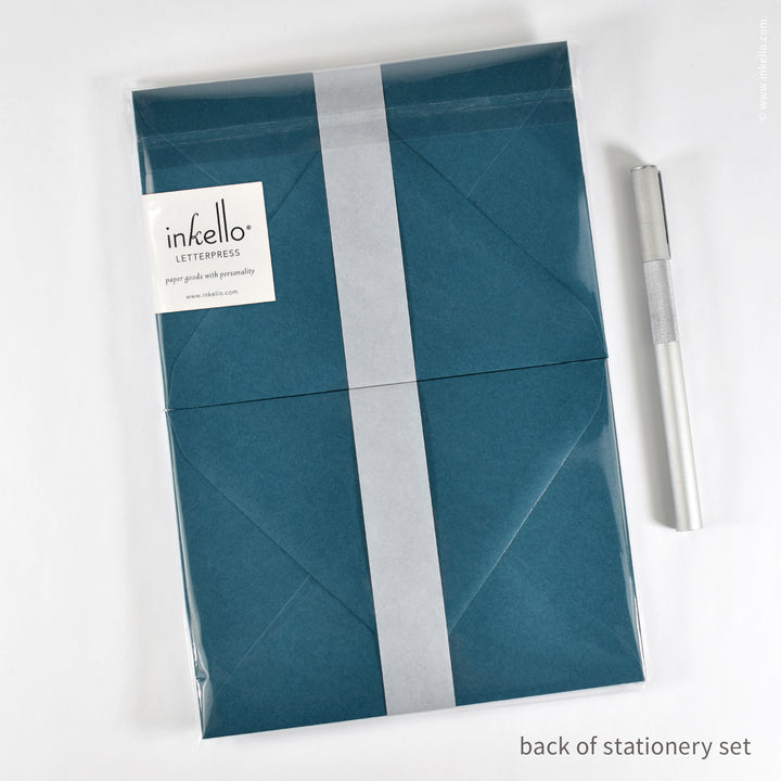 Stationery Set with Bluebird (