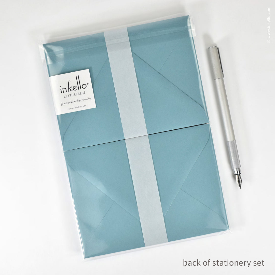 Stationery Set with Brown Dog (