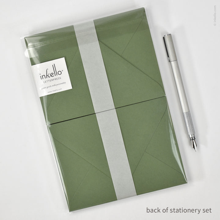 Stationery Set with Cicada (