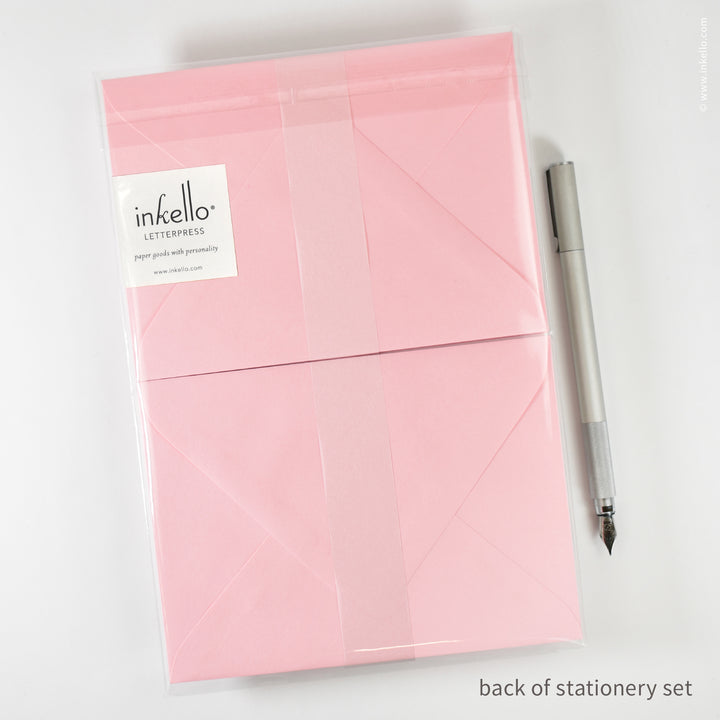 Stationery Set with Gold Gem (