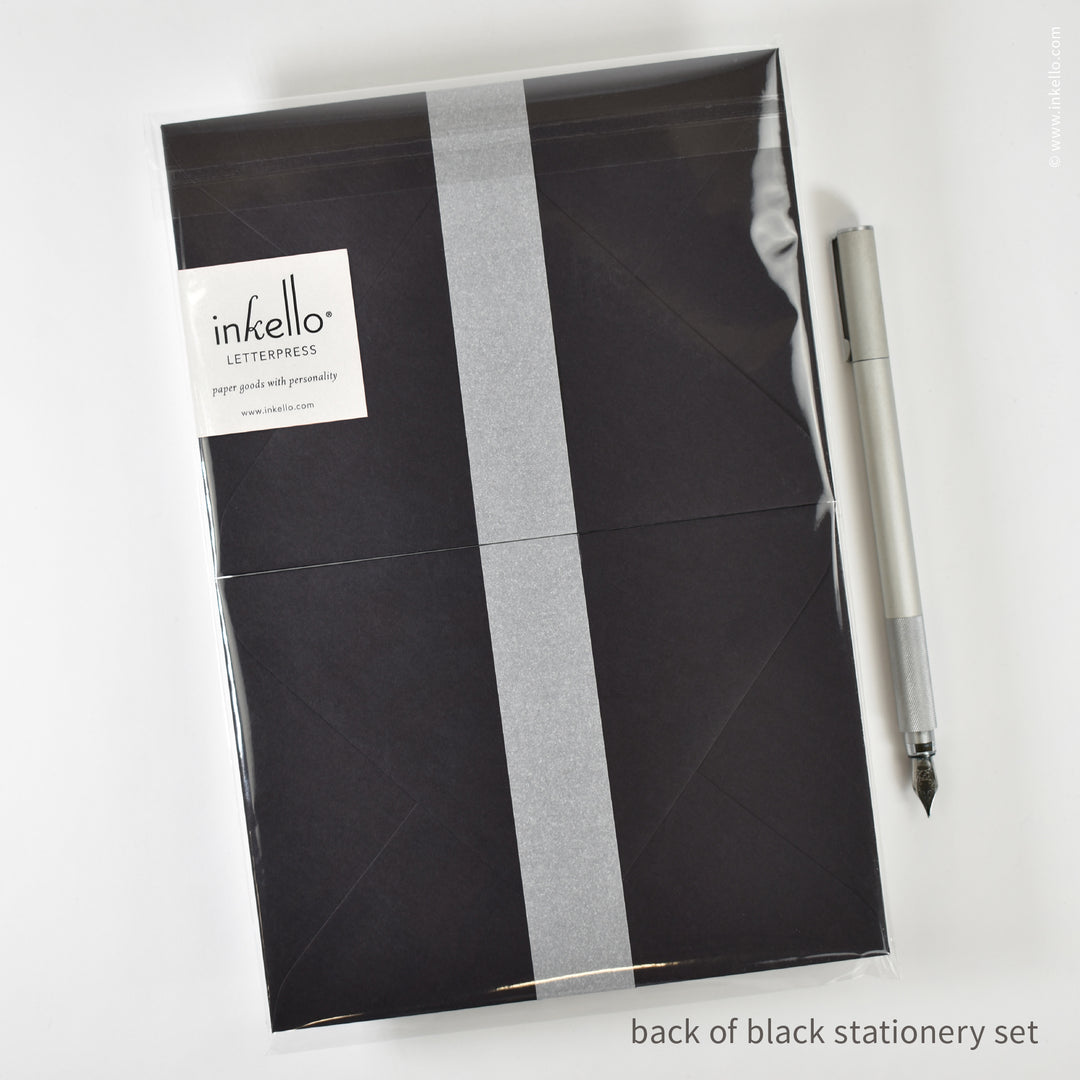 Stationery Set with Music Notes (