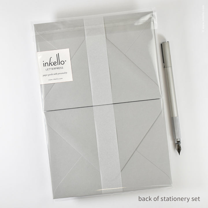Stationery Set with Neon Pink Heart (