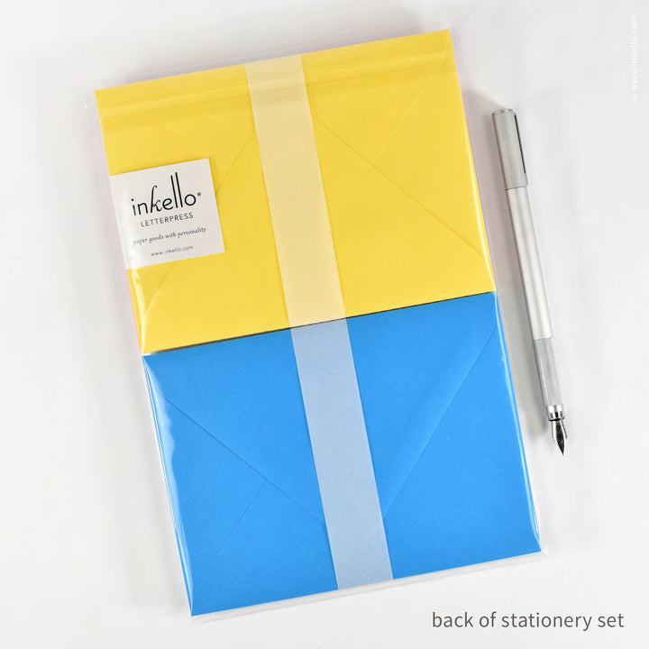 Stationery Set with Sparkly Unicorn (