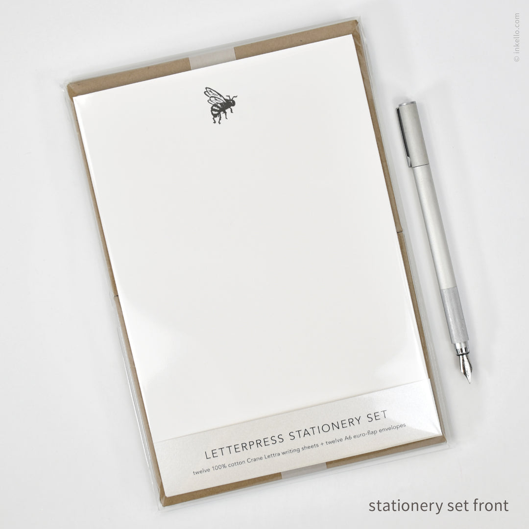 Stationery Set with Buzzing Bee (