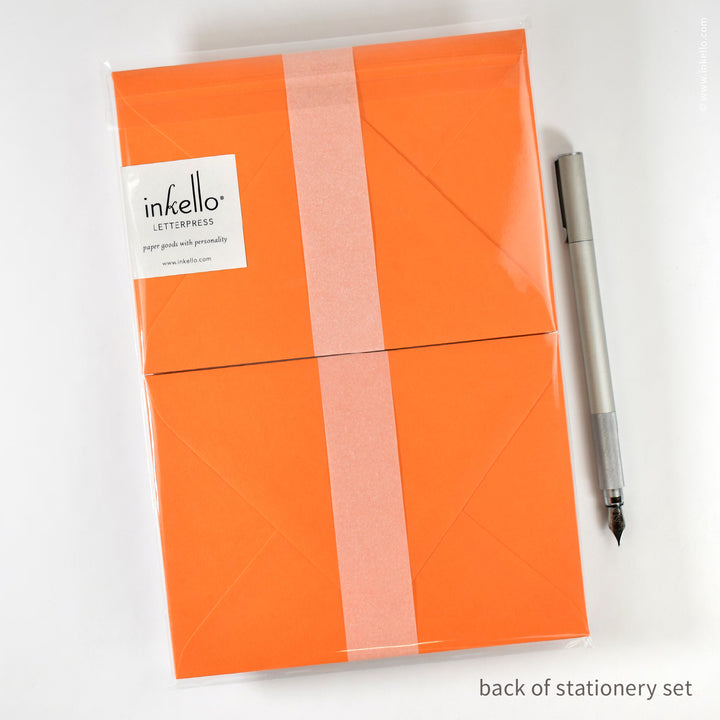 Stationery Set with Yellow Sun (