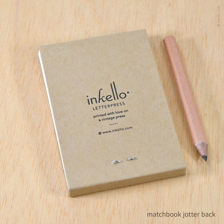 Rainbow Monogram Matchbook Jotter (