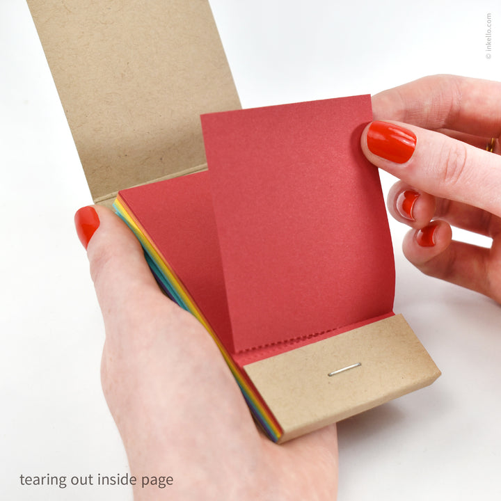 Rainbow Monogram Matchbook Jotter (