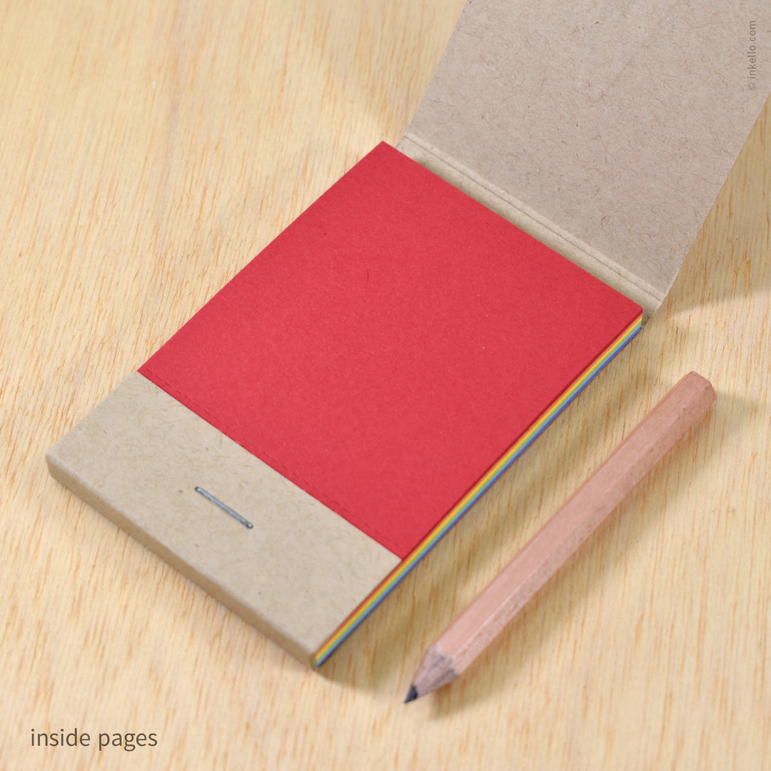 Rainbow Monogram Matchbook Jotter (