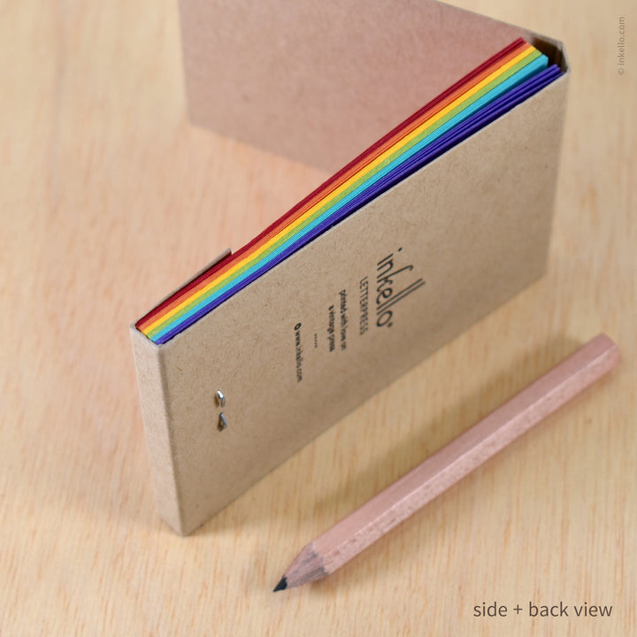 Rainbow Monogram Matchbook Jotter (