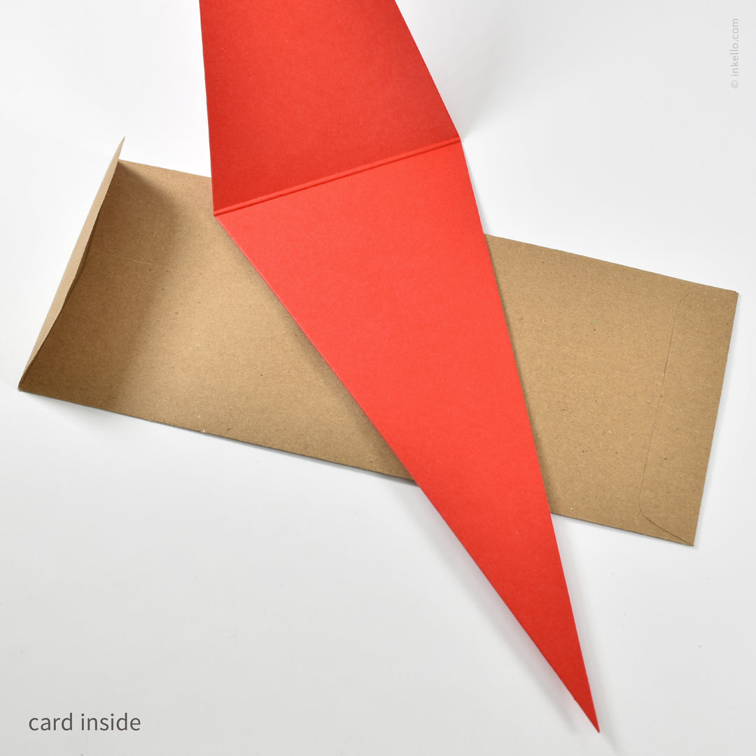 Happy Birthday Triangular Pennant Card (