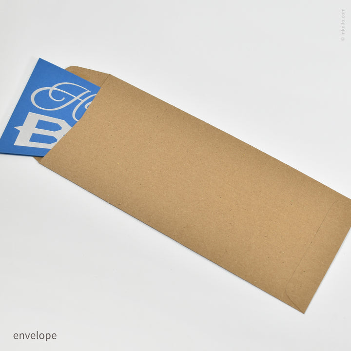 Happy Birthday Triangular Pennant Card (