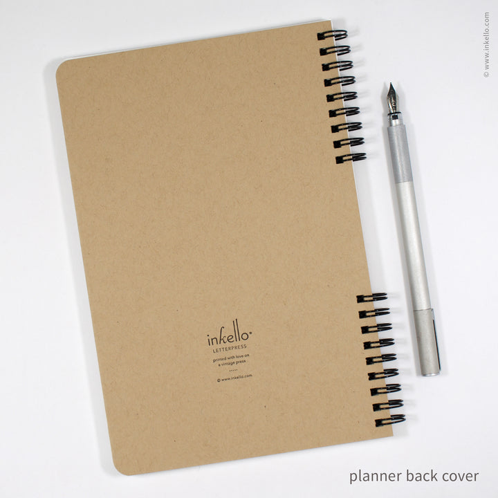 Weekly Planner with Classic Design and Kraft Cover (